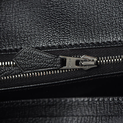 Hermes Togo Bi-Color Horseshoe Birkin 30 Anemone Black 8 of 34