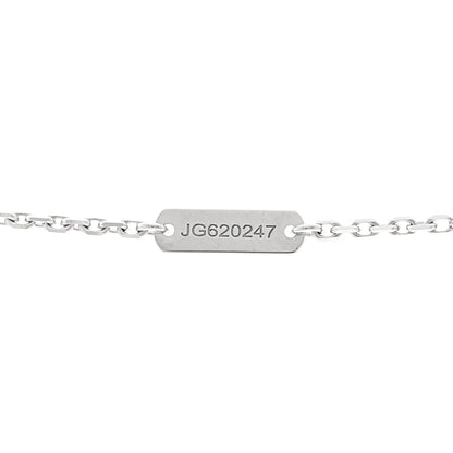 Van Cleef & Arpels VAN CLEEF &amp; ARPELS 18K White Gold Guilloche Vintage Alhambra Pendant Necklace 5 of 6
