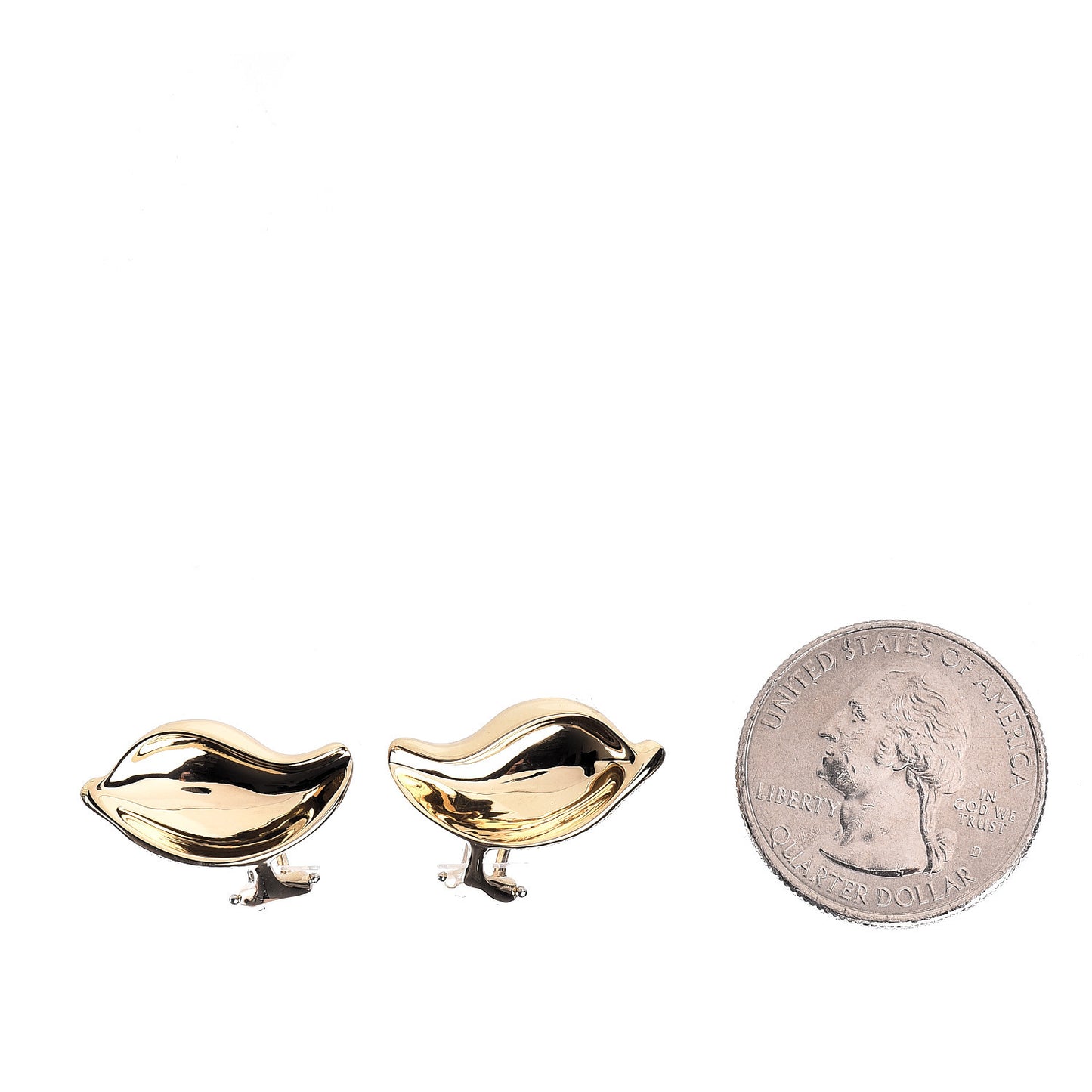 18K Yellow Gold Elsa Peretti Calla Lily Clip-On Earrings