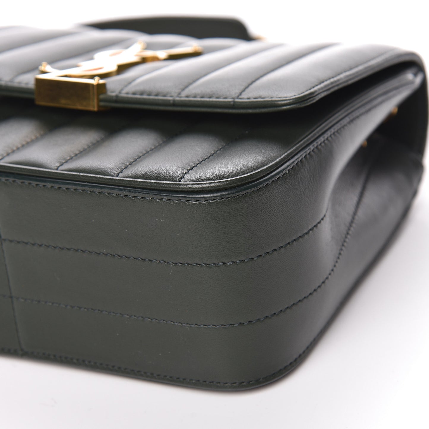Lambskin Matelasse Monogram Medium Vicky Chain Bag Algae