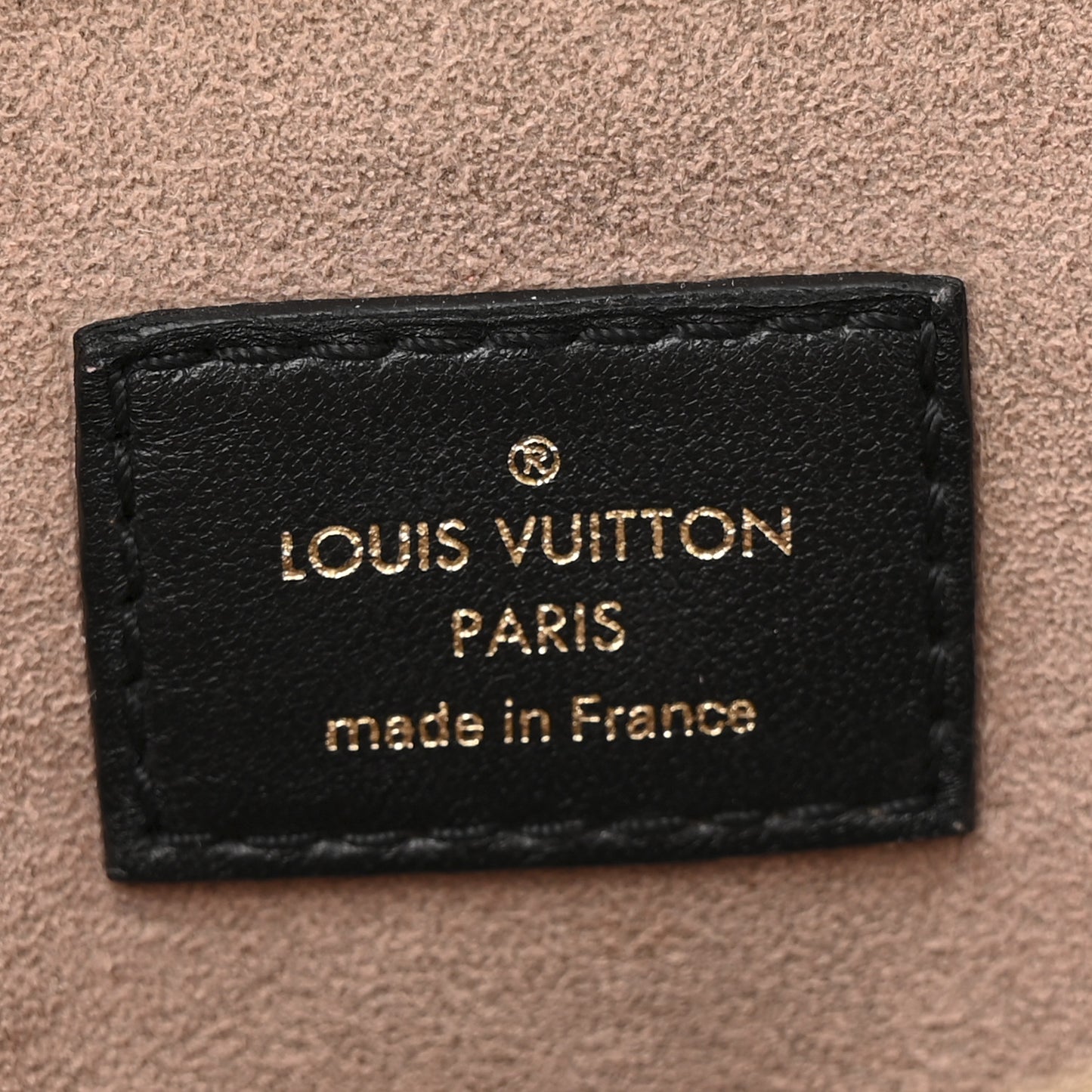 Lambskin Embossed Monogram Coussin PM Black