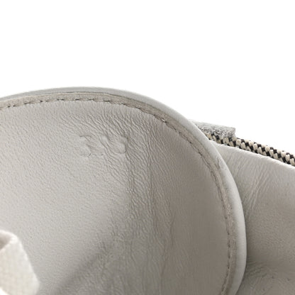 Hermes Calfskin H Canvas Keep Mule Sneakers 39.5 Prunoir White 9 of 12