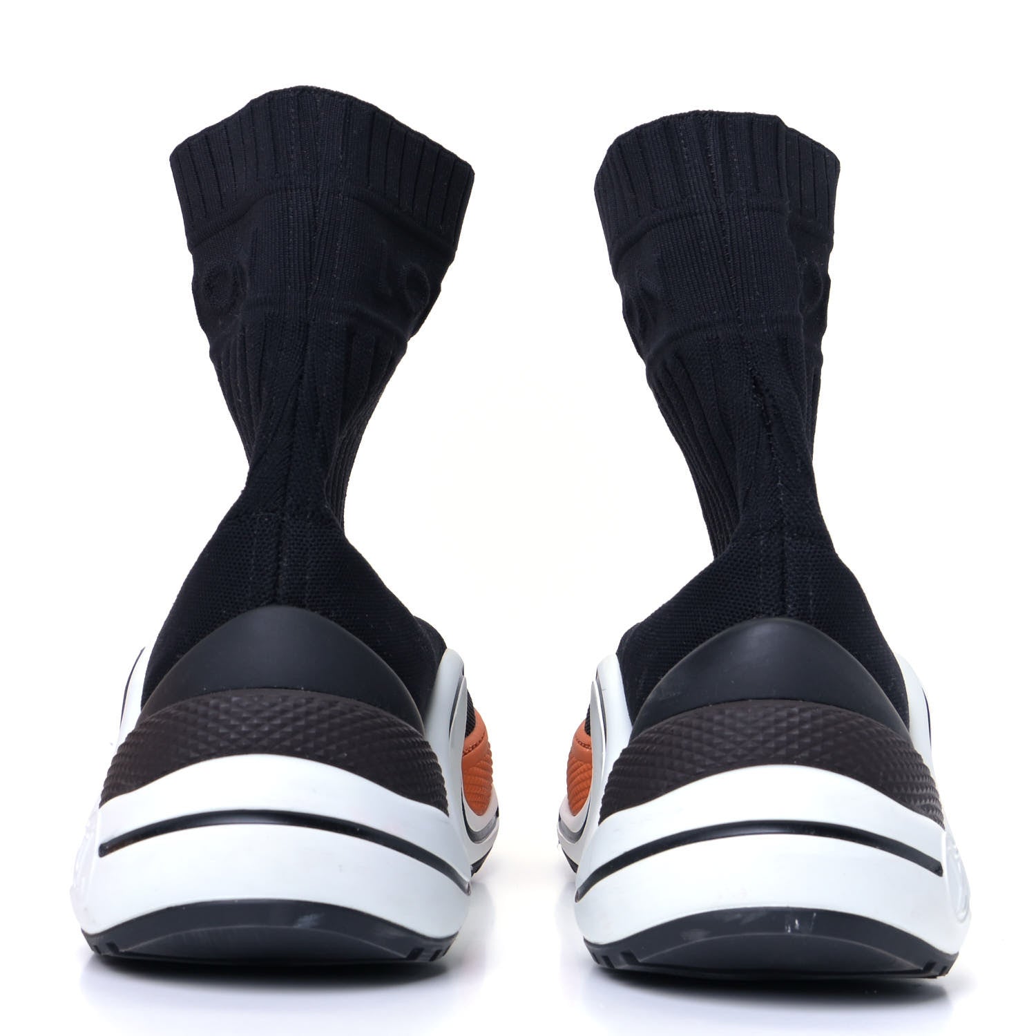 Louis Vuitton Stretch Textile Monogram LV Archlight Sneaker Boots 38.5 Black Orange 3 of 5