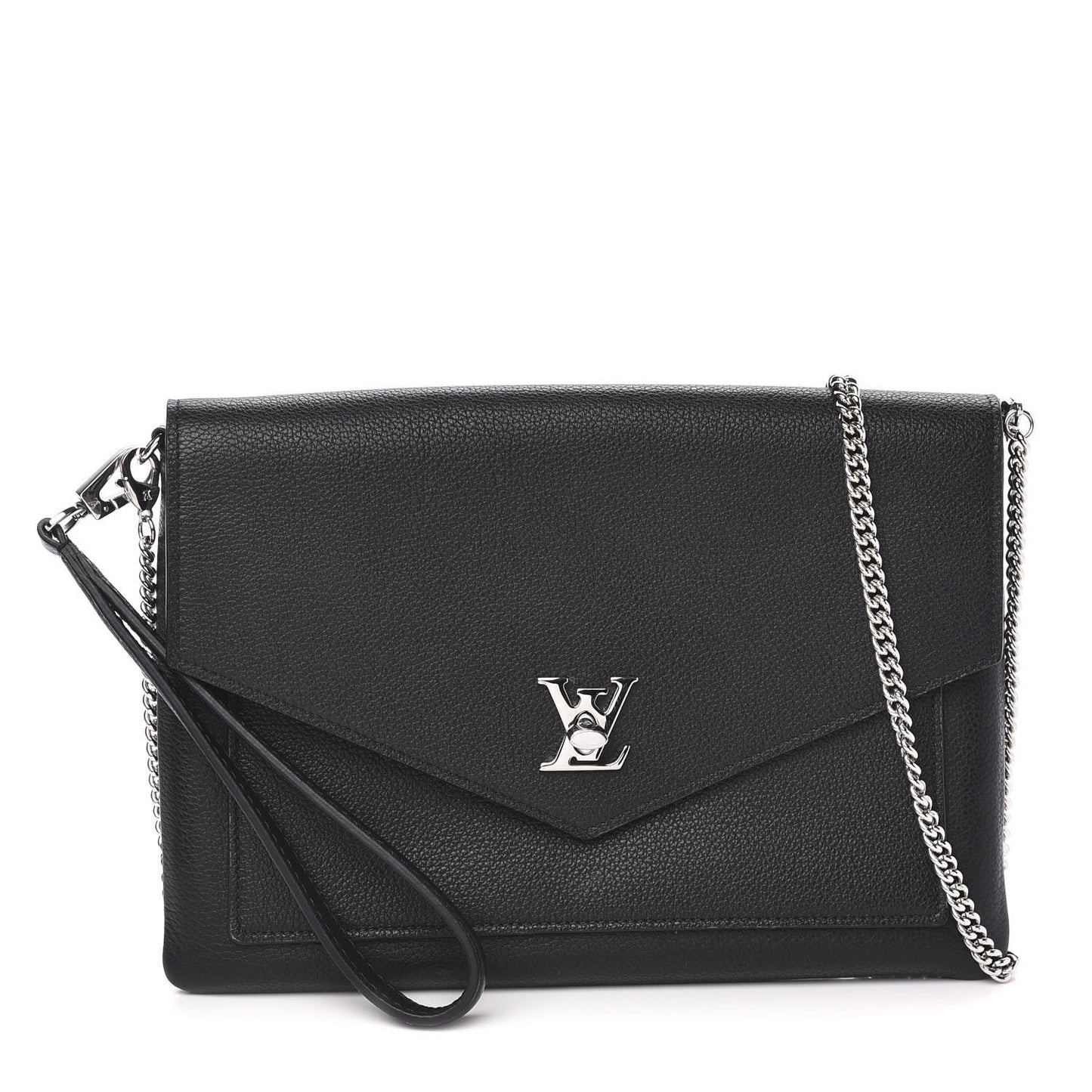 Soft Calfskin My Lockme Pochette Black