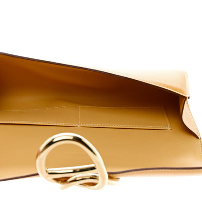 Hermes Veau Tadelakt Egee Clutch Soleil 5 of 9