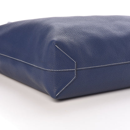 Hermes Taurillon Clemence Sikkim Double Sens 36 Reversible Tote Bleu Saphir 8 of 9
