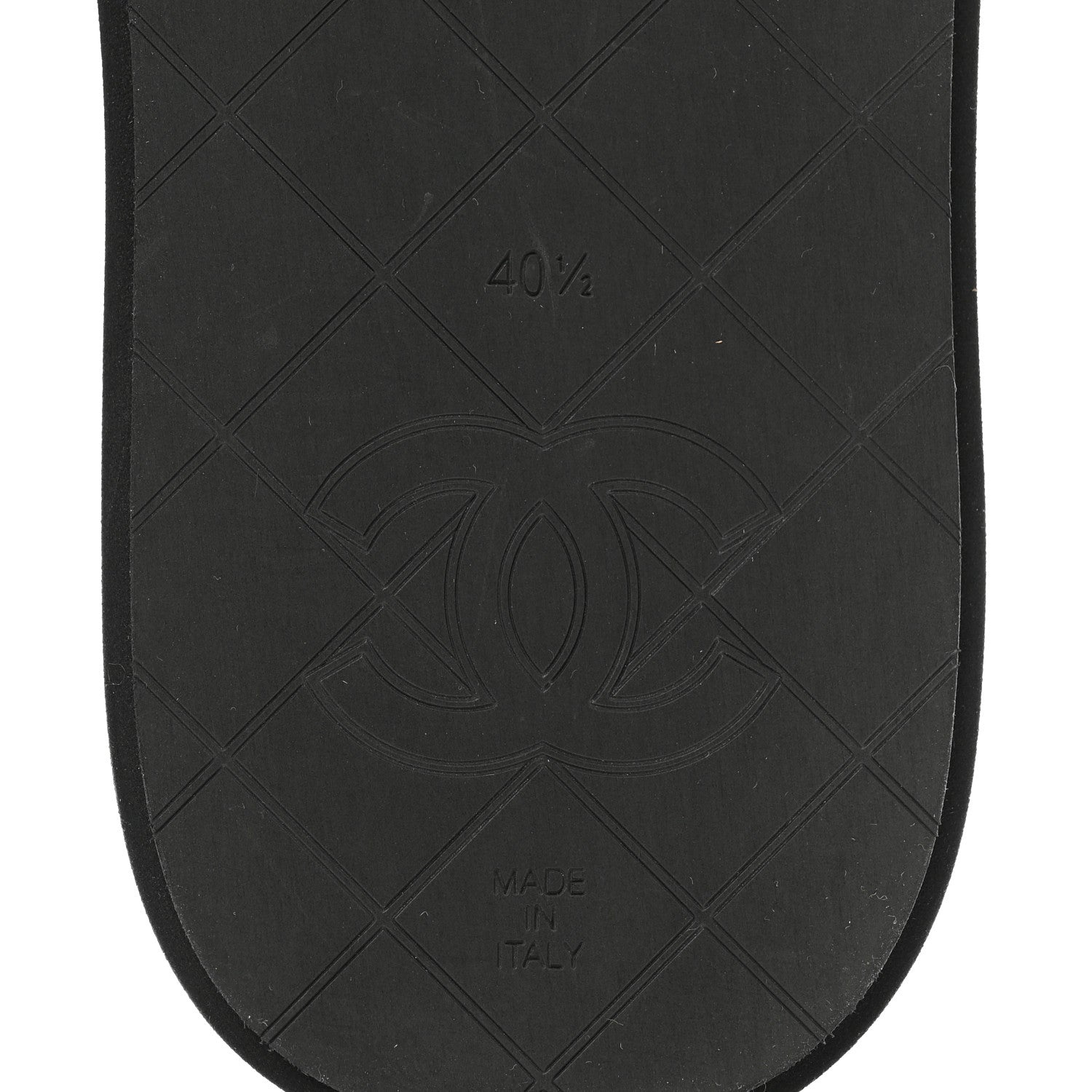 Chanel Lambskin Quilted Padded Charms Thong Sandals 40.5 Black 6 of 8