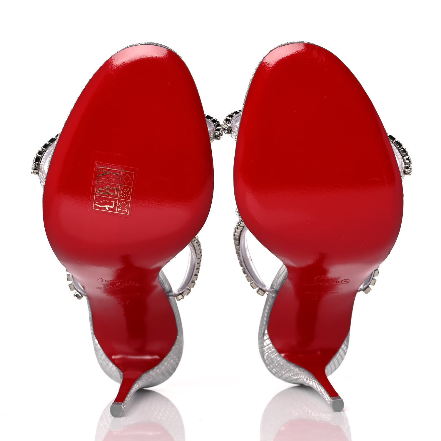 Christian Louboutin PVC Crystal Just Queen 100 Sandals 37 Crystal 5 of 8