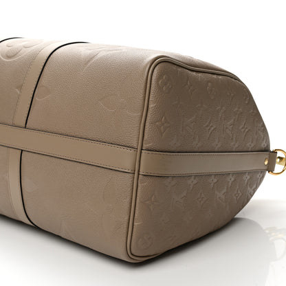 Louis Vuitton Empreinte Monogram Giant Keepall Bandouliere 45 Tourterelle 7 of 8