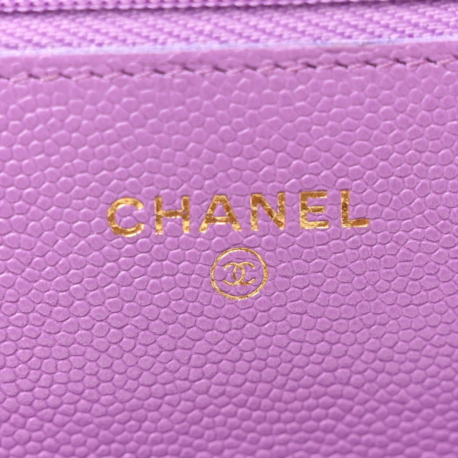 Chanel Caviar Quilted Wallet On Chain WOC Purple 6 of 12