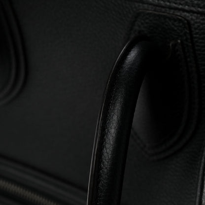 Celine Drummed Calfskin Mini Luggage Black 13 of 15