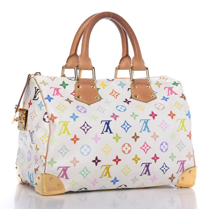 Louis Vuitton Monogram Multicolor Speedy 30 White 3 of 9