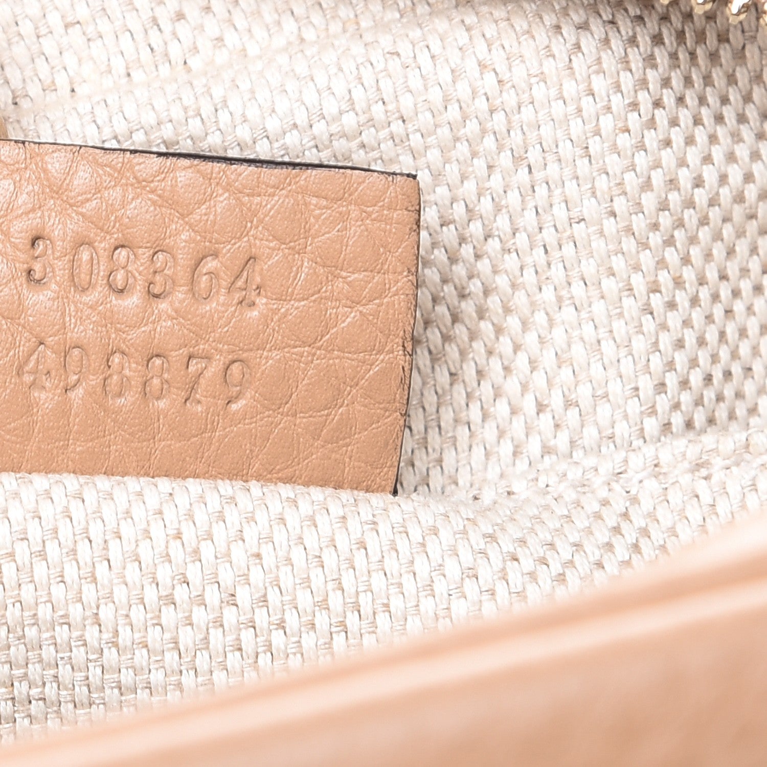 Gucci Pebbled Calfskin Small Soho Disco Bag Rose Beige 7 of 7