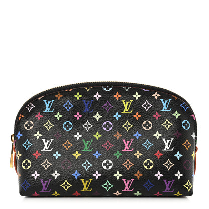 Louis Vuitton Monogram Multicolor Cosmetic Pouch Black Grenade 1 of 10