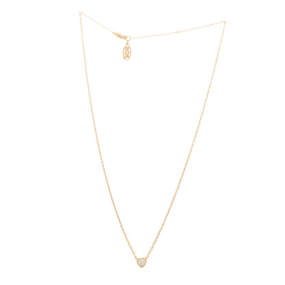 Cartier 18K Pink Gold Diamond D'Amour Heart Pendant Necklace 2 of 4
