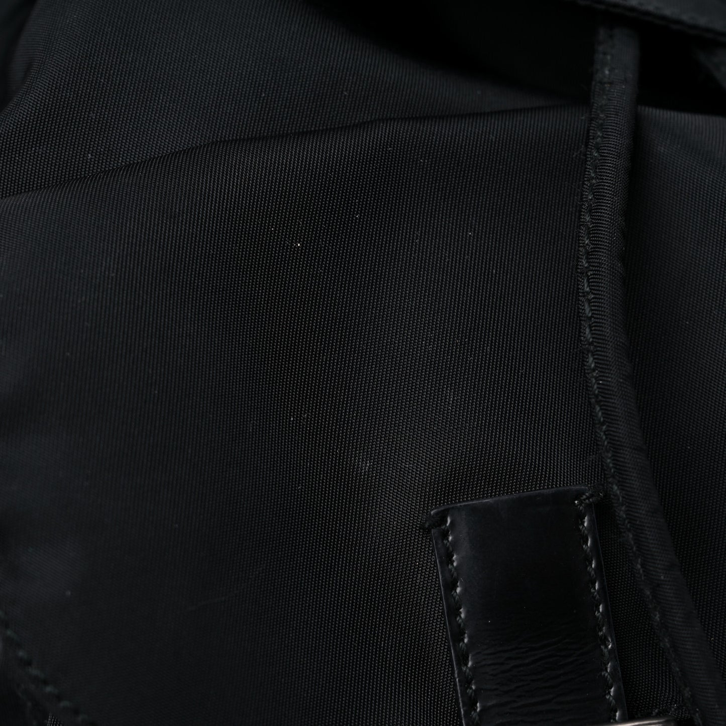 Tessuto Nylon Saffiano Medium Backpack Black