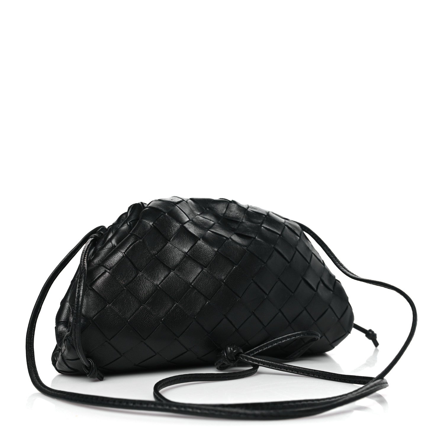Bottega Veneta BOTTEGA VENETA Nappa Intrecciato The Mini Pouch Black 3 of 9