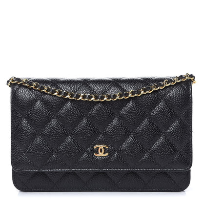 Chanel Caviar Quilted Wallet On Chain WOC Black 1 of 11