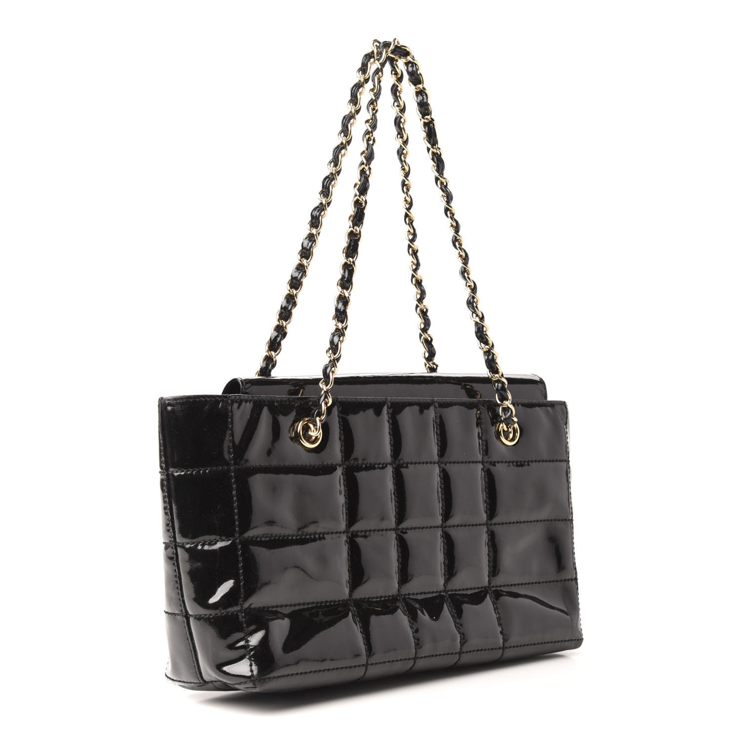 Patent Chocolate Bar CC Tote Black