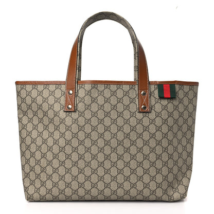 Gucci GG Plus Monogram Medium Signature Web Loop Tote Light Brown 1 of 11