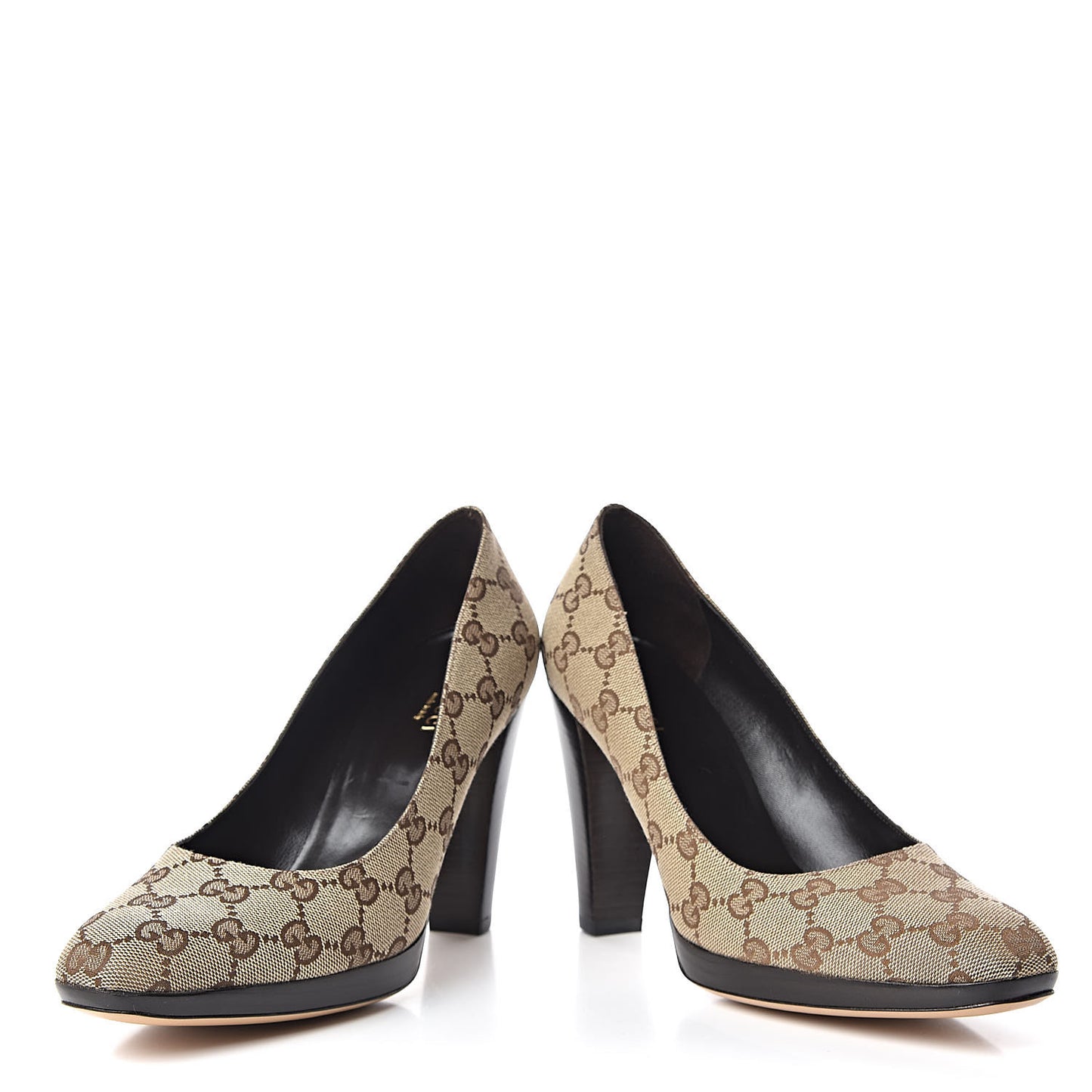 Monogram Pumps 8 Brown