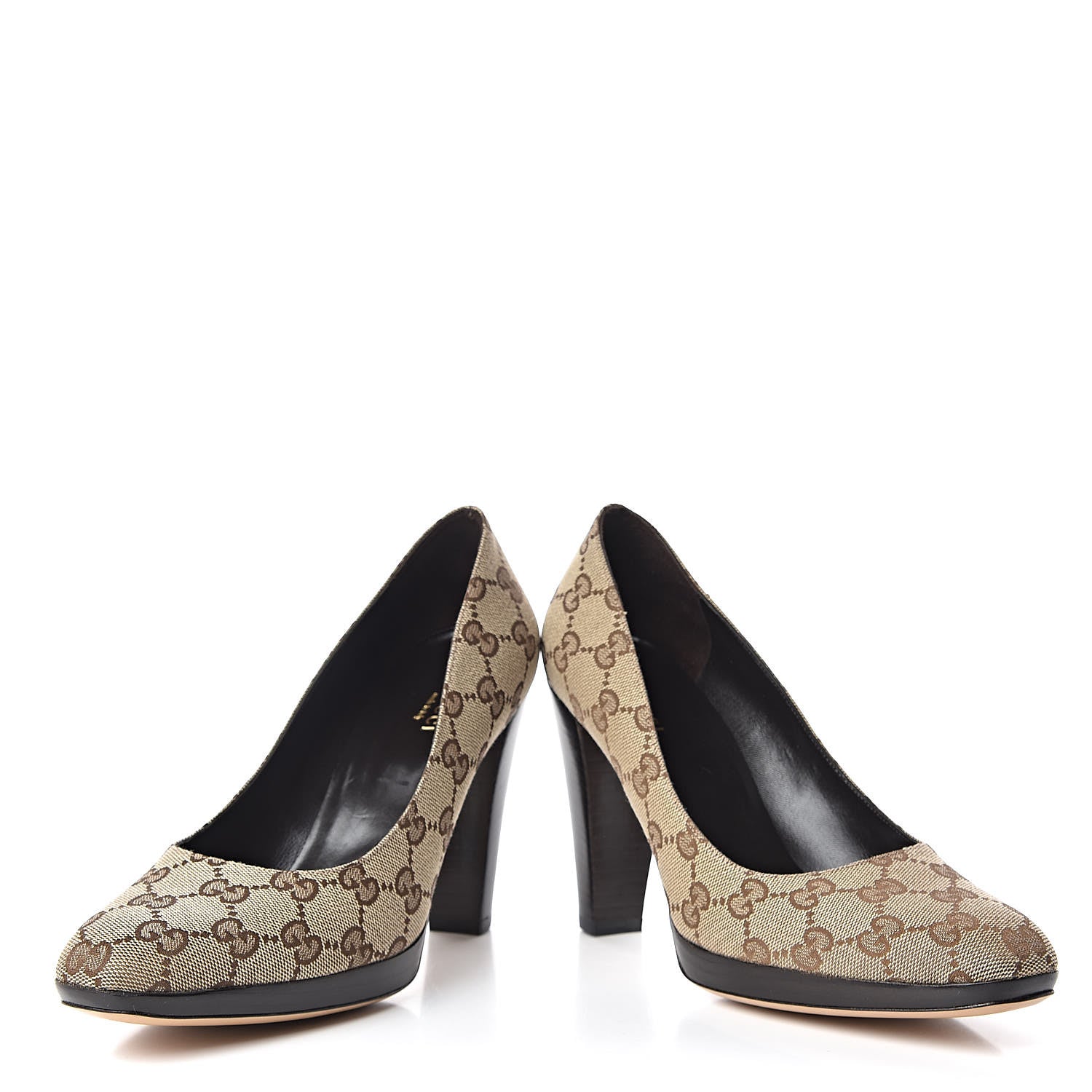 Gucci Monogram Pumps 8 Brown 6 of 12