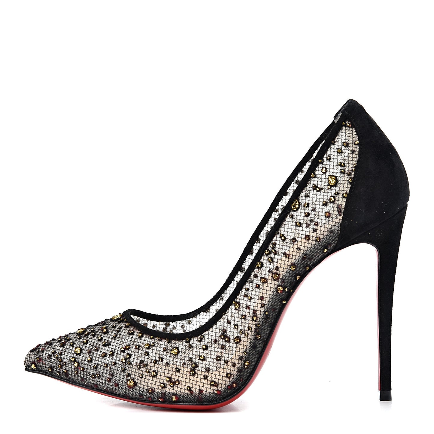 Tulle Glitter Follies Lace 100 Pumps 36 Black