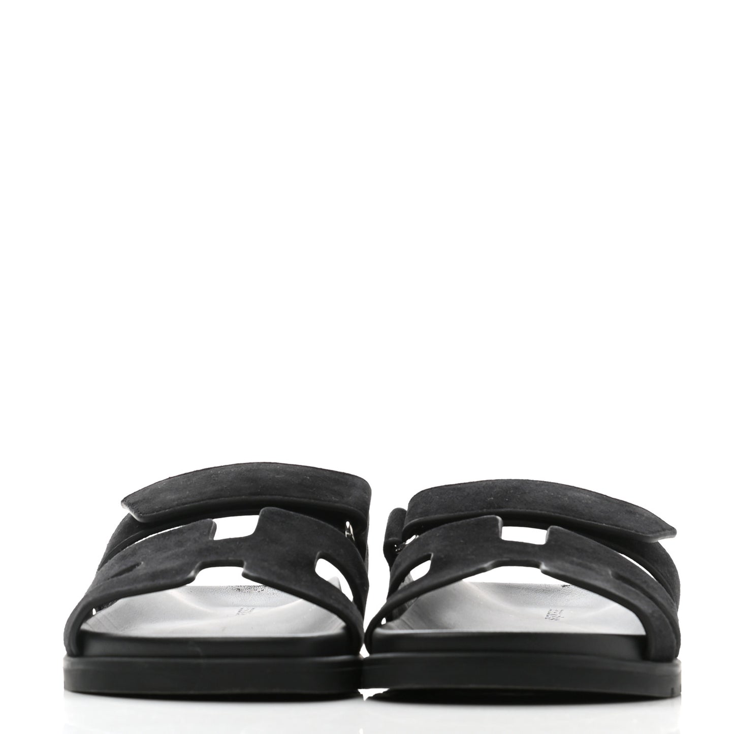 Suede Goatskin Womens Chypre Sandals 37 Black
