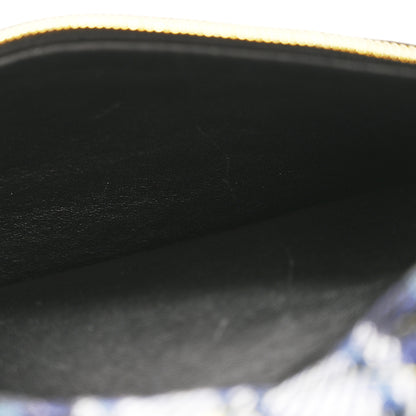 Balenciaga Wool Plaid Diagonal Allover Logo Matelasse XS Souvenir Belt Bag Green Blue Yellow 11 of 15