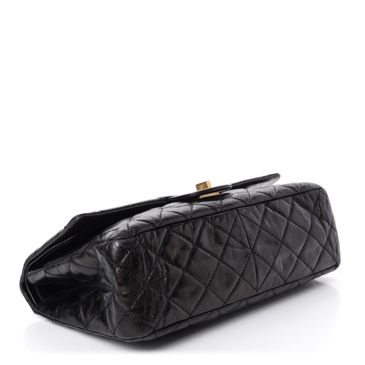 Aged Calfskin Quilted 2.55 Reissue 226 Flap Black