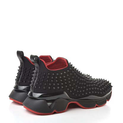 Christian Louboutin Neoprene Spike Sock Donna Flat Sneakers 40 Black 4 of 9