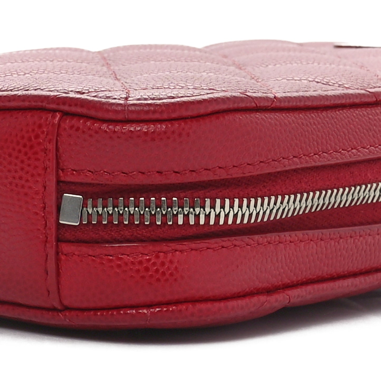 Caviar Quilted Phone Holder Wallet On Chain WOC Red