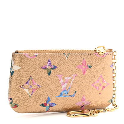 Louis Vuitton Metallic Monogram LV Garden Key Pouch Gold 3 of 6