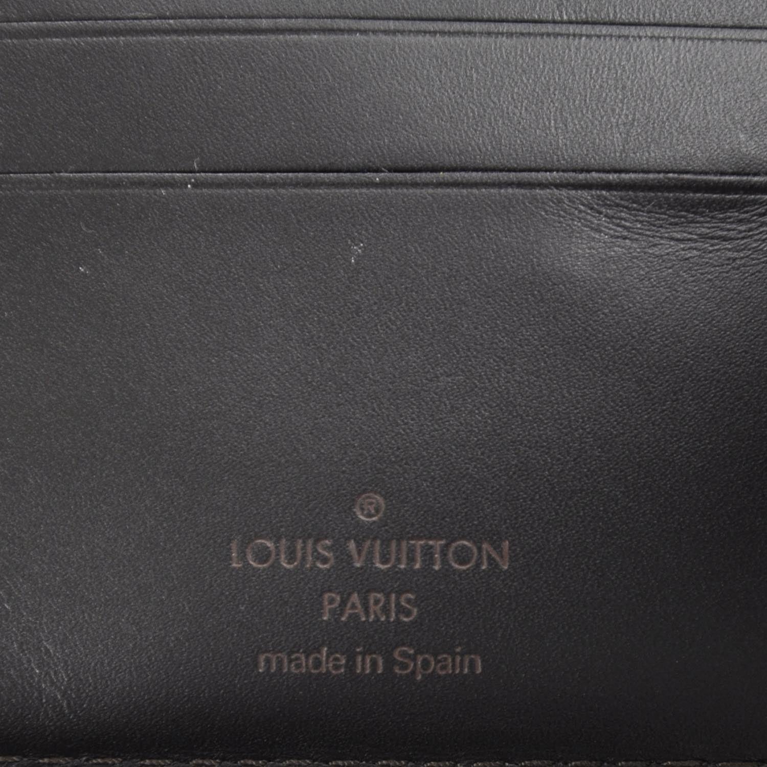 Louis Vuitton Utah Leather 6 Cards and Bill Holder Wallet Coffee 7 of 7
