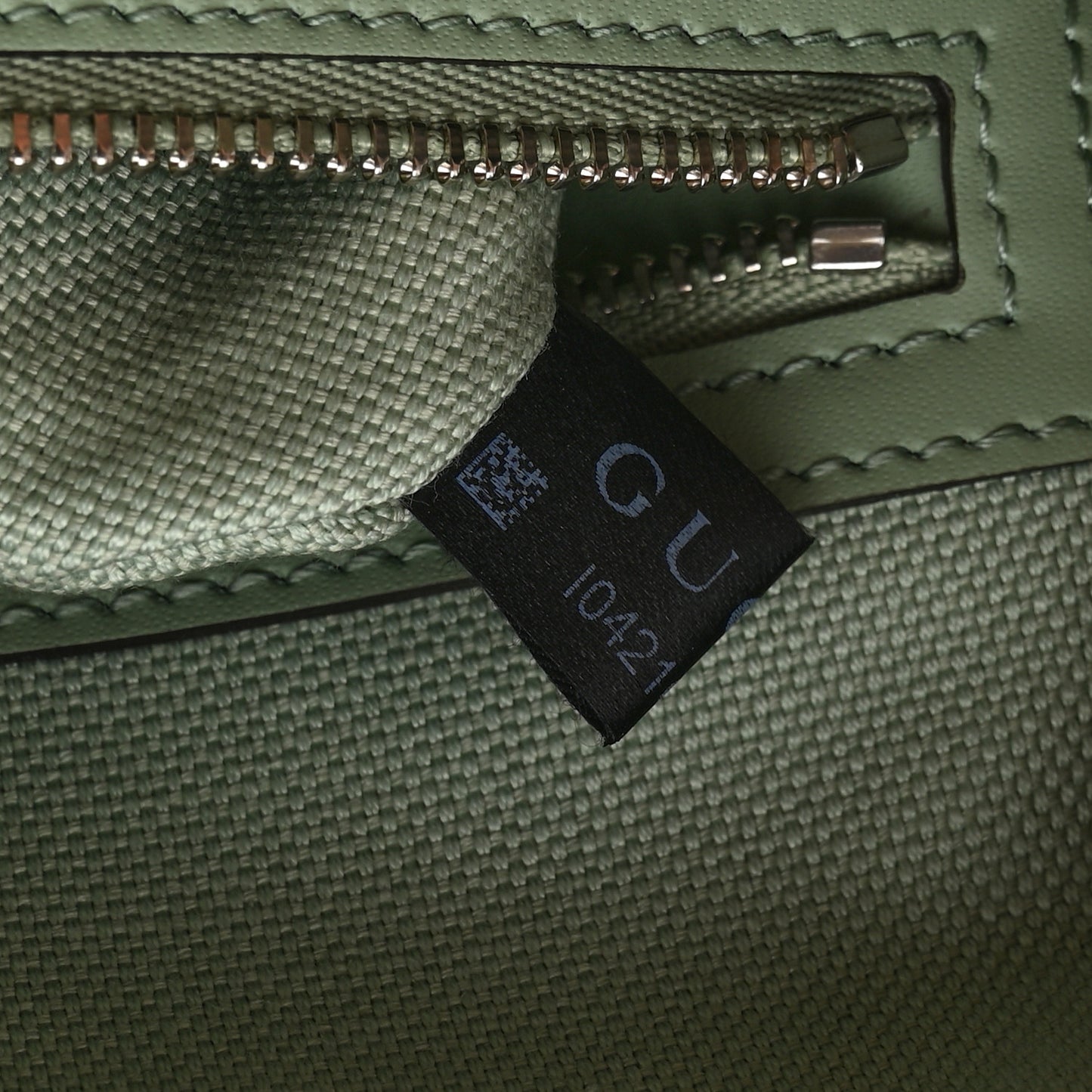 Summer Denim Calfskin GG Monogram Small Ophidia Top Handle Bag Pale Green