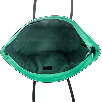 Fendi Vitello Elite Cuoio Monster Buggies Medium Roll Tote Zaffire Black Multicolor Lago 5 of 7