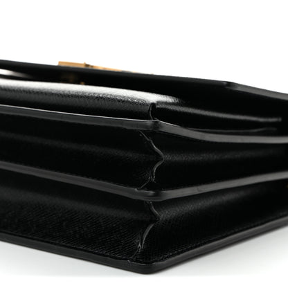 Saint Laurent Coated Bark Calfskin Medium Monogram Sunset Black 10 of 10