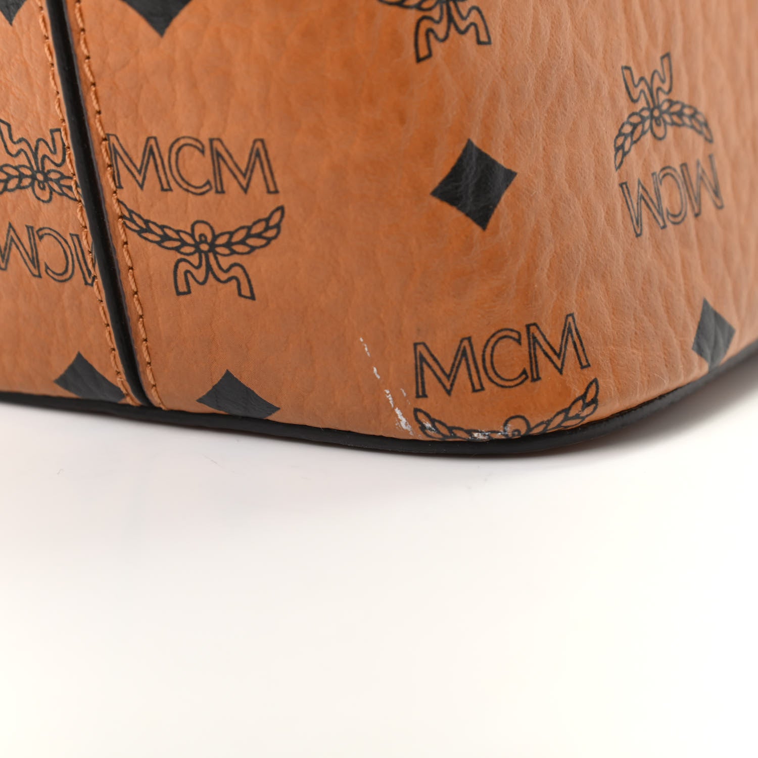 MCM Visetos Small Project Tote Cognac 9 of 9