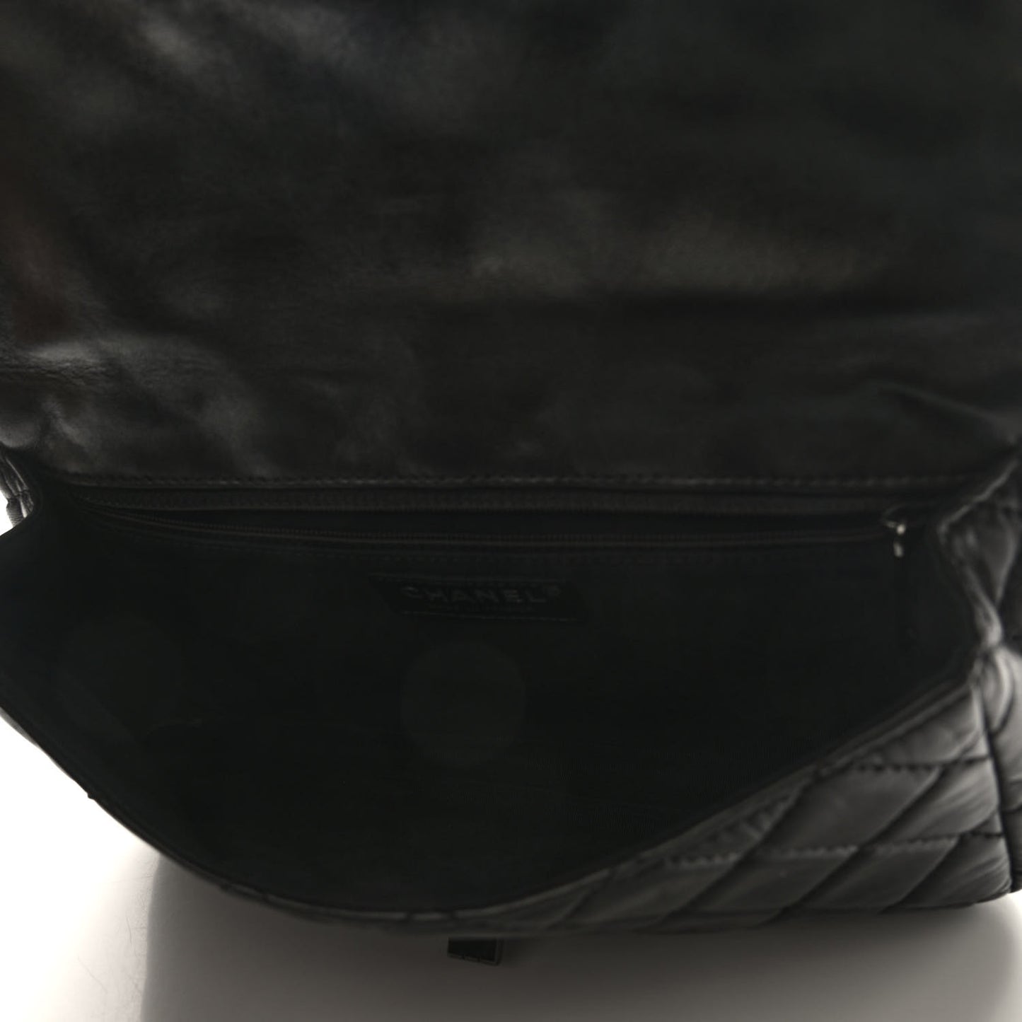 Lambskin Quilted Medium Roll Reissue Clutch Black