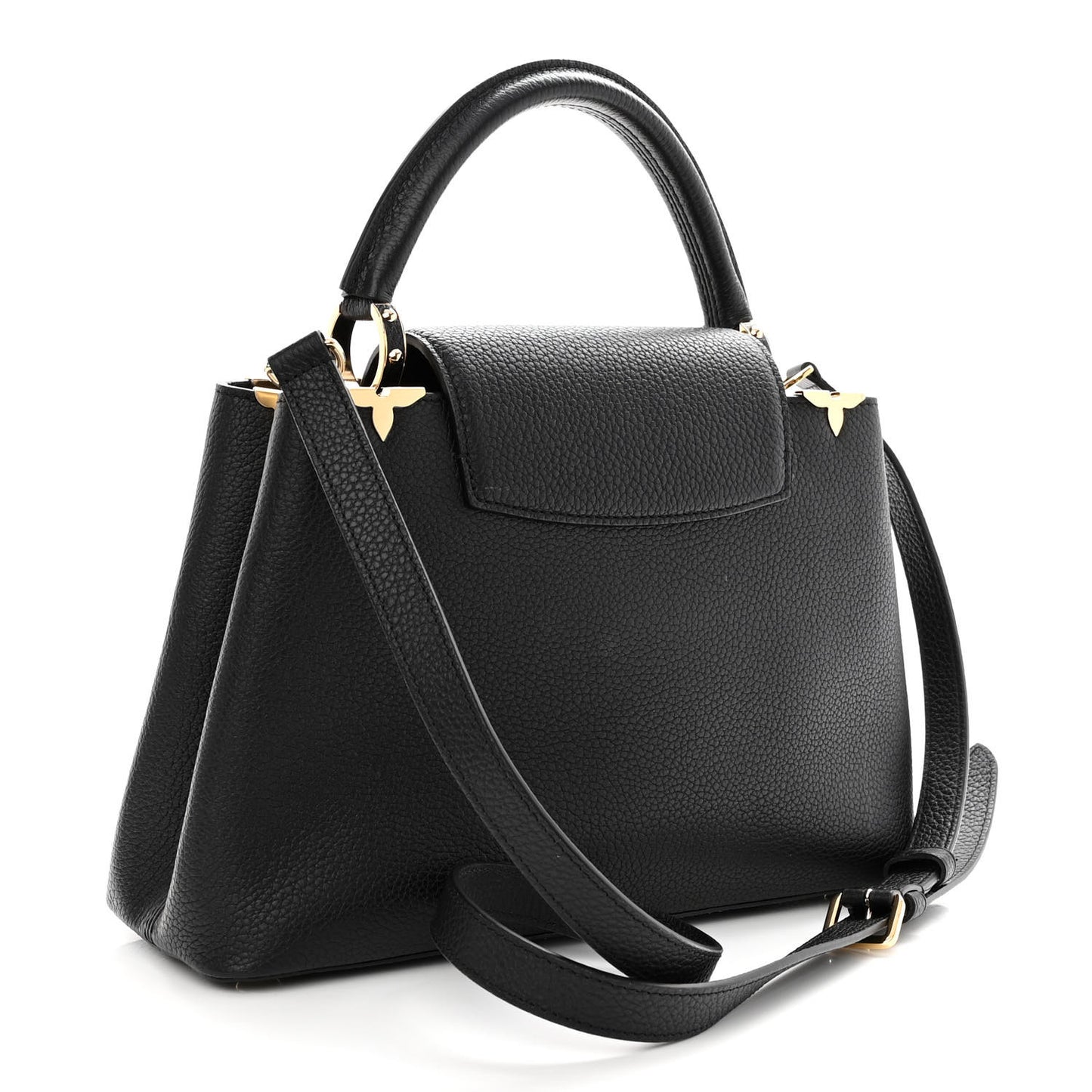 Taurillon Embellished Flower Crown Capucines PM Black