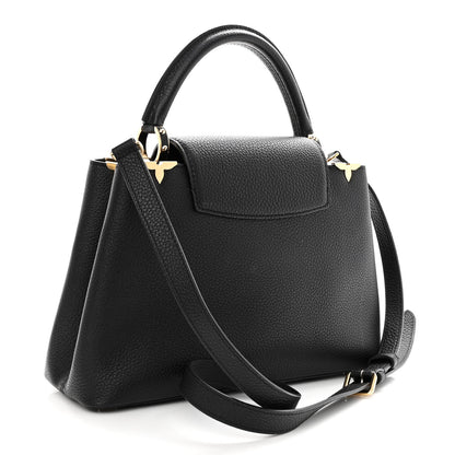 Louis Vuitton Taurillon Embellished Flower Crown Capucines PM Black 3 of 9