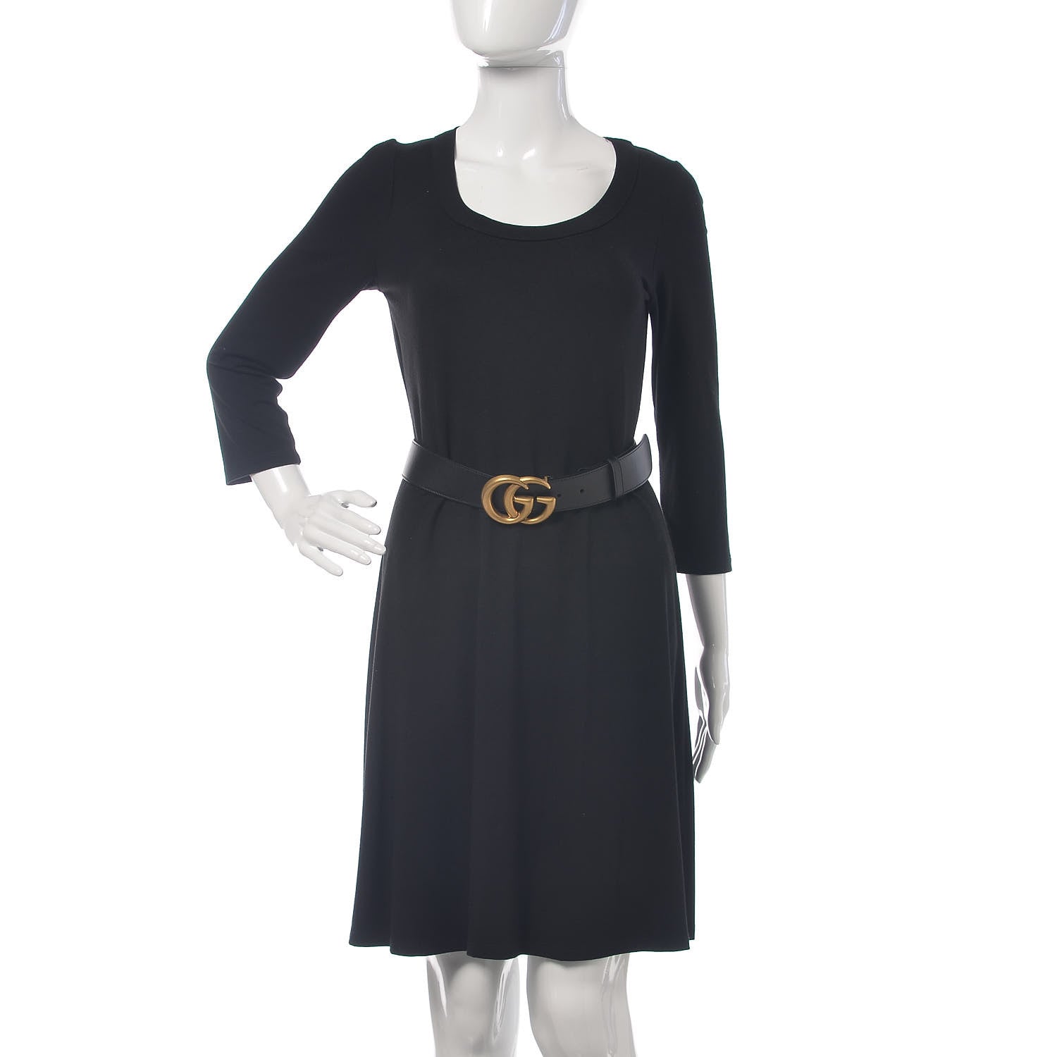 Gucci Calfskin Double G 40mm Belt 75 30 Black 2 of 7
