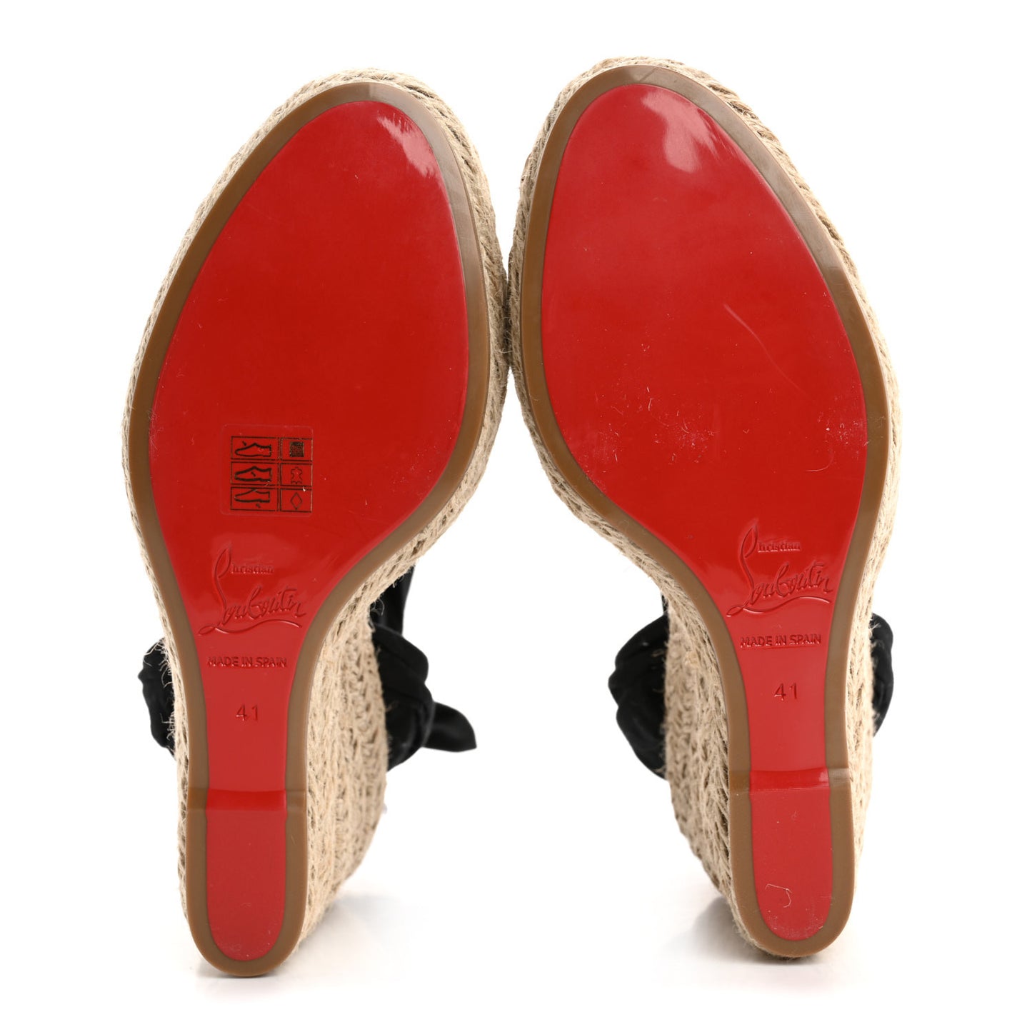 Canvas Du Desert 110 Espadrille Wedges 41 Black