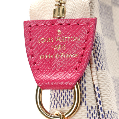 Louis Vuitton Damier Azur 2021 Christmas Animation Hollywood Mini Pochette Accessories Fuchsia 8 of 11
