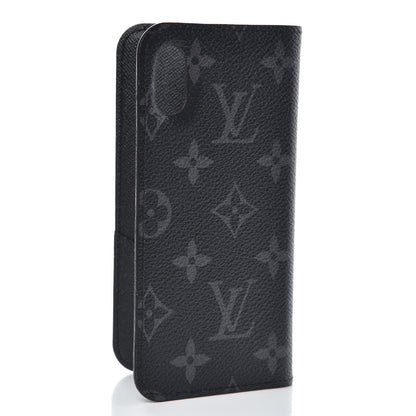 Louis Vuitton Monogram Eclipse iPhone X Folio Case 3 of 6