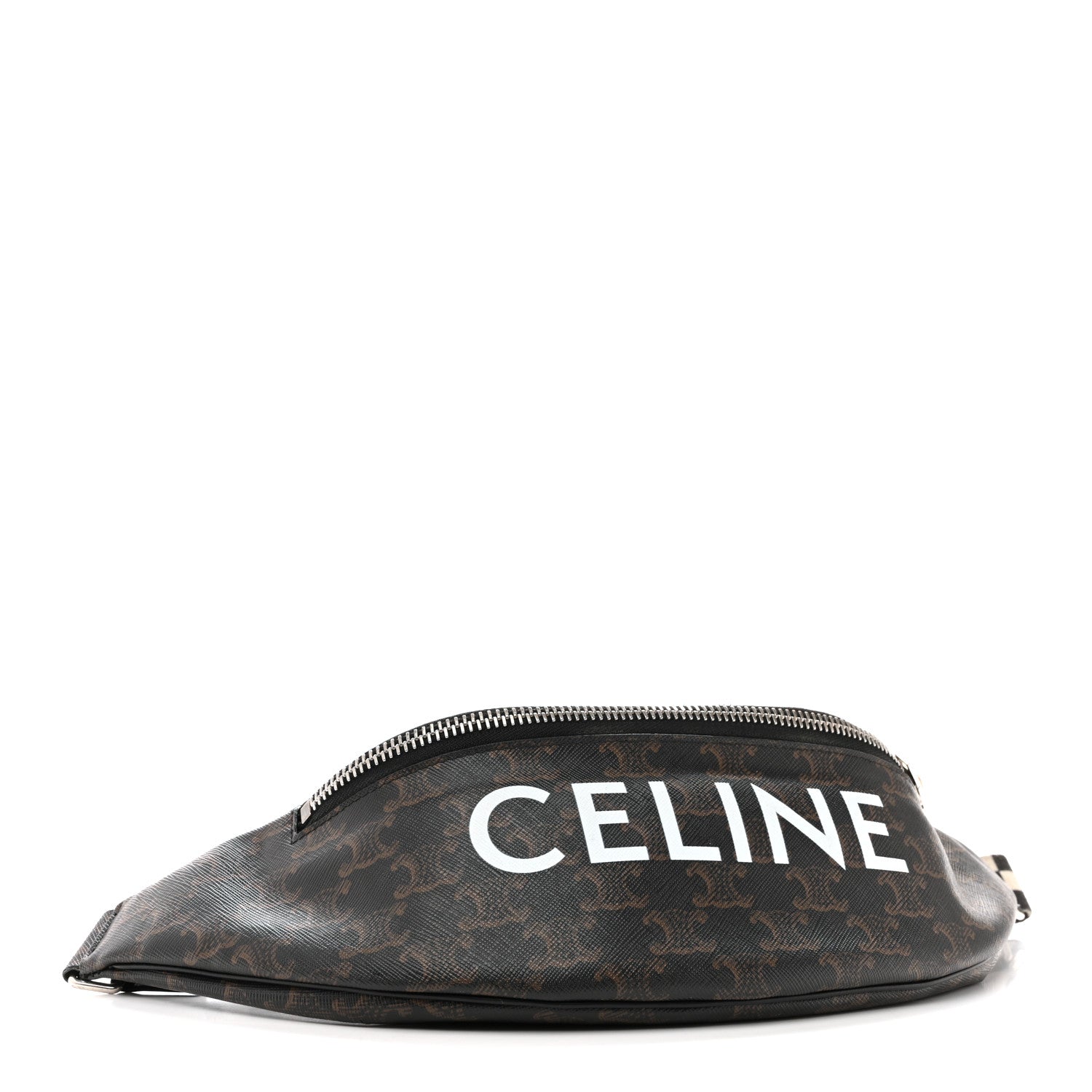 Celine Triomphe Logo Canvas Checker Belt Bag Black 4 of 15