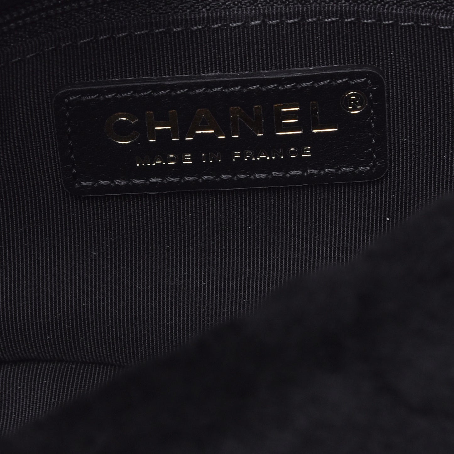 Shearling Quilted Single Flap Black