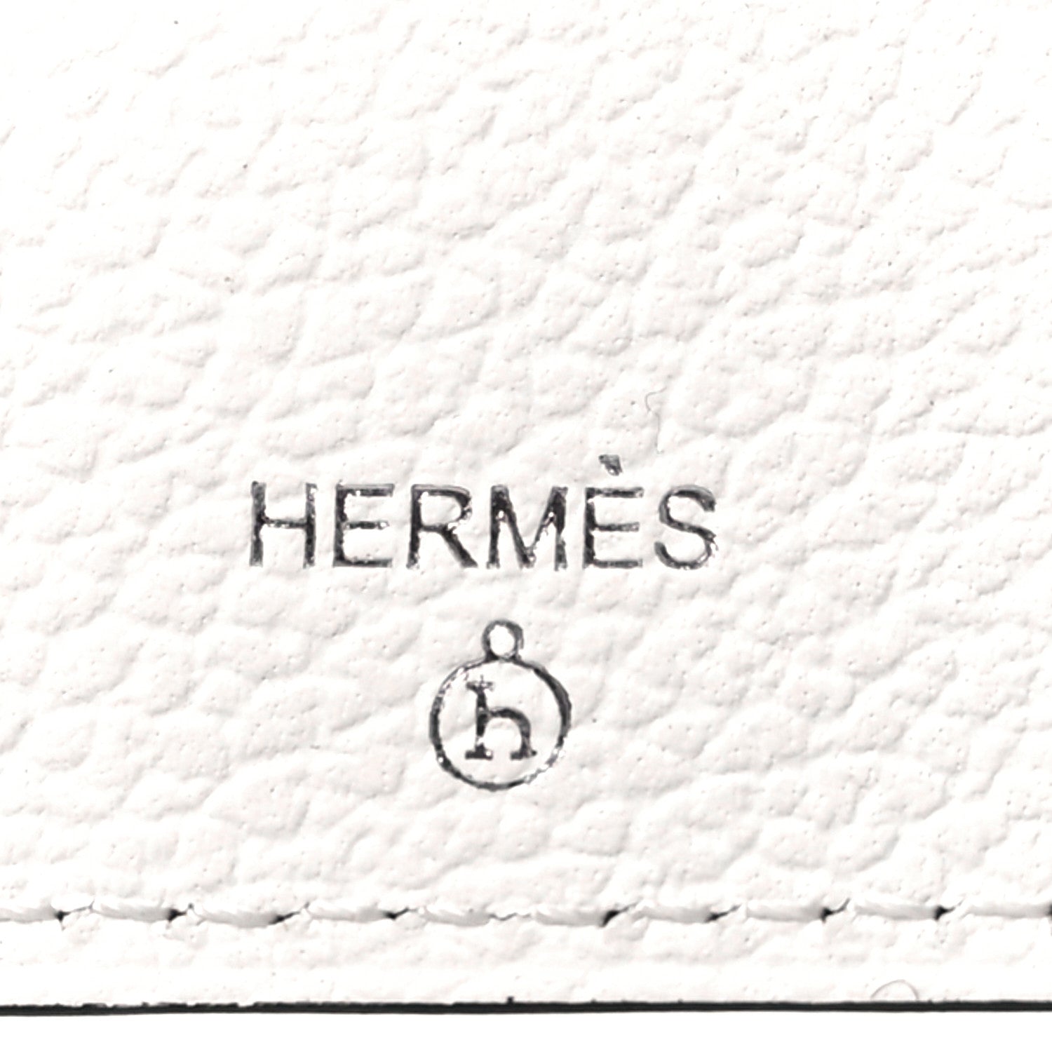 Hermes Chevre Mysore Alligator Histoire Naturelle Petit H Card Holder White 6 of 9