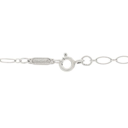 Tiffany Sterling Silver Oval Key Pendant Necklace 4 of 5