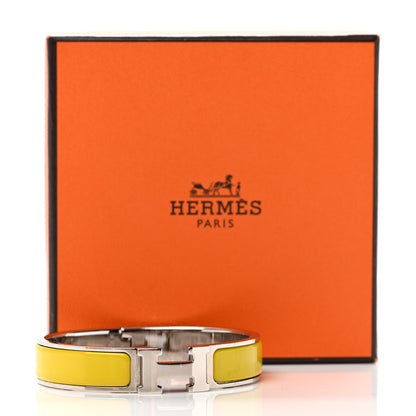 Hermes Enamel Narrow Clic Clac H Bracelet PM Chartreuse 6 of 6